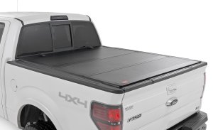 Ford F-150 Hard Tri-Fold Flip Up Bed Cover - Rough Country - '04-'14